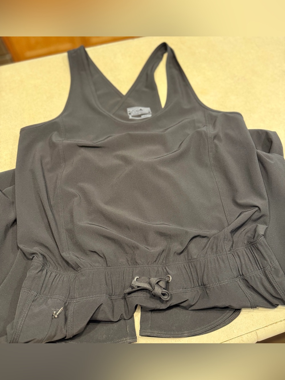 Patagonia SMALL Black Fleetwith Sleeveless Drawstring Jumpsuit NWOT NEVER WORN 😍 - Picture 12 of 16